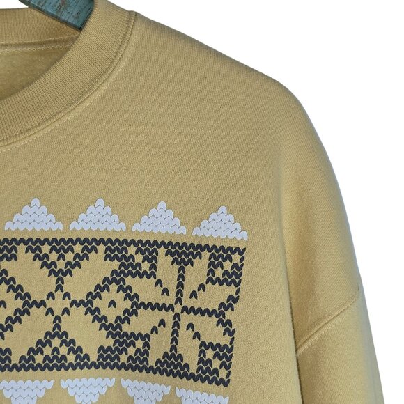 Champion Eco Authentic University of Montevallo Purple Gold Christmas Sweatshirt - Picture 4 of 9